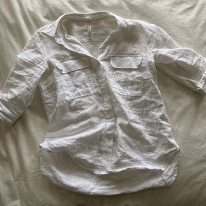 Aritzia linen button up